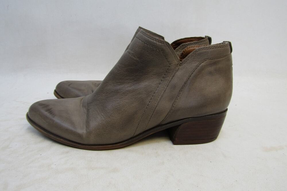 Franco Sarto Womens Size 8 M Brown Leather Ankle Fashion Boots Bootie